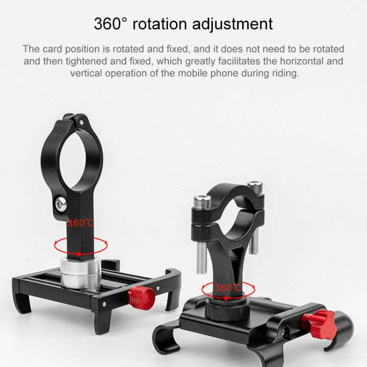 PROMEND SJJ-275 Bicycle Aluminum Alloy Phone Holder for Handlebar (Titanium Color)