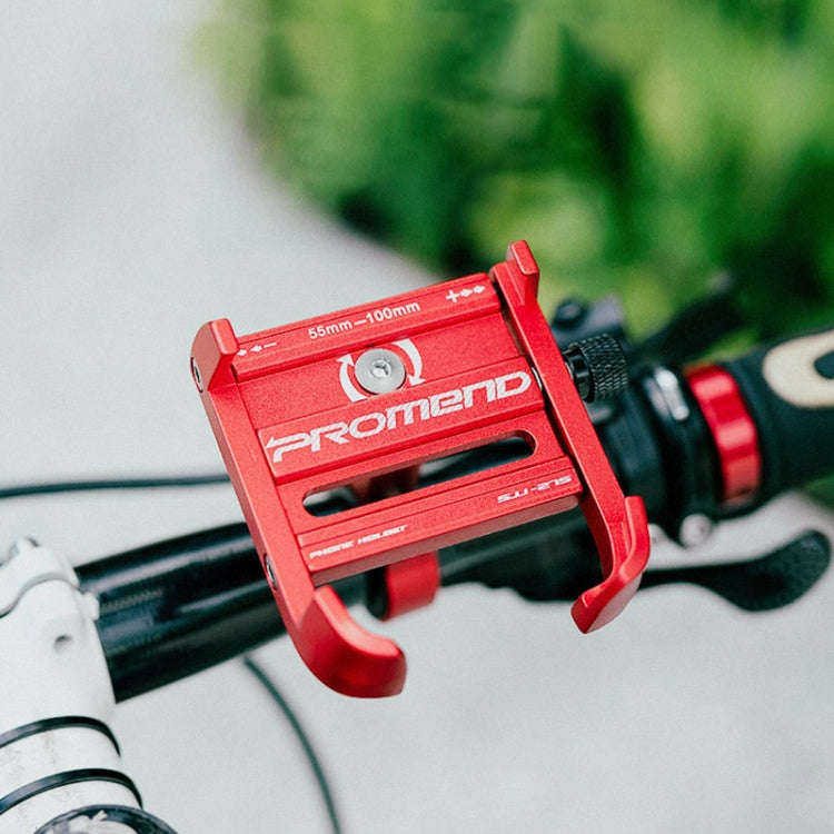 PROMEND SJJ-275 Bicycle Aluminum Alloy Phone Holder for Handlebar (Titanium Color)