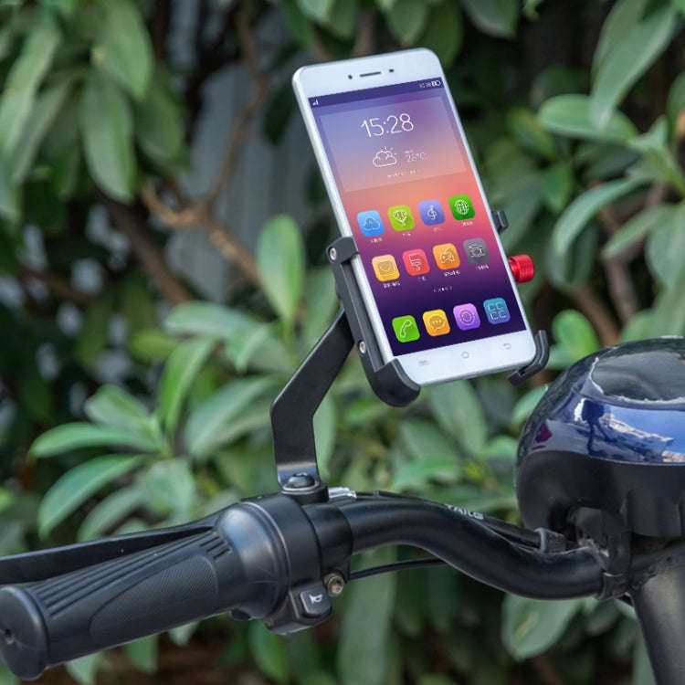 PROMEND SJJ-275E Bicycle Aluminum Alloy Phone Holder for Handlebar (Titanium Color)