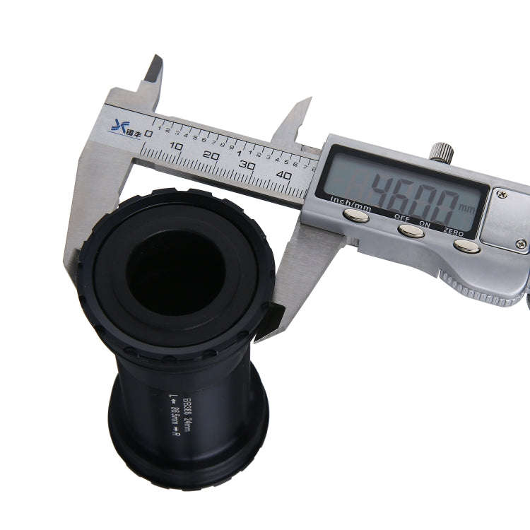 BB386 Press Fit Style EVO Bottom Bracket Fits 86.5mm for SHIMANO / SRAM / FSA Mountain Bike (Black)