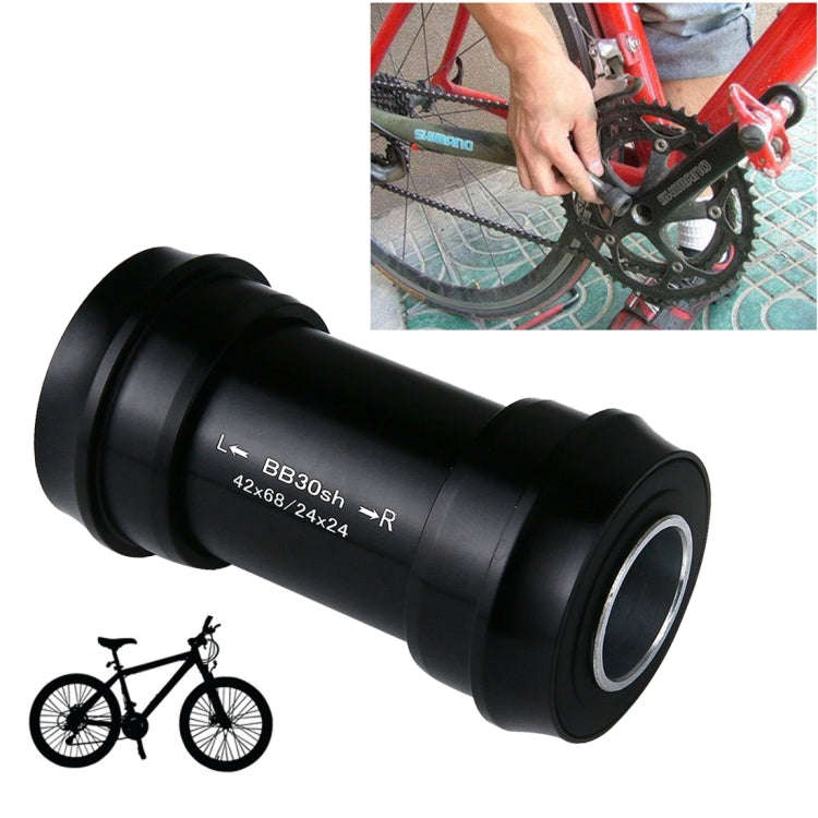 BB30 Press Fit Style Bottom Bracket Fits 68-73mm for SHIMANO, Prowheel, SRAM GXP Mountain Bike(Bl...