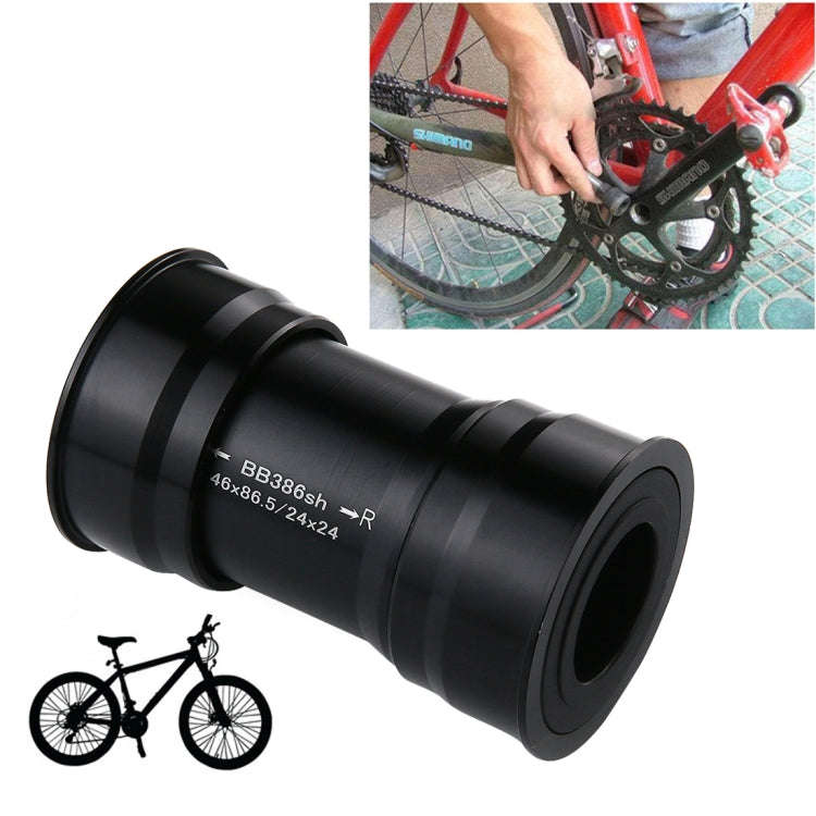 BB386 EVO Press Fit Style Bottom Bracket Fits 86.5mm for SHIMANO, Prowheel, SRAM GXP Mountain Bik...