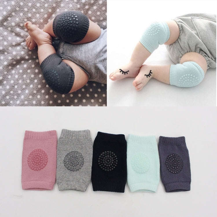 One Pair Anti-slip Children Baby Crawling Walking Knee Guard Elbow Guard Protecting Pads(Pink)