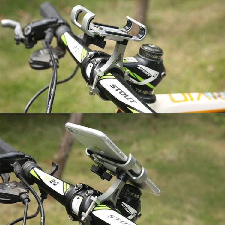 Universal Non-rotatable Aluminum Alloy Fixing Frame Motorcycle Bicycle Mobile Phone Holder (Titan...