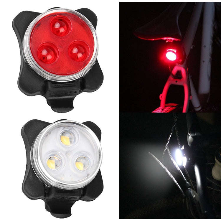 COB Lamp Bead 160LM USB Charging Four-speed Waterproof Bicycle Headlight / Taillight Set,  Red + ...
