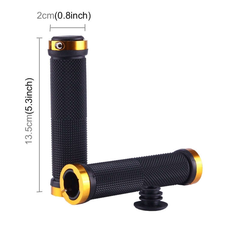 OQSPORT 2 PCS Bike Hand Grips Bilateral Lock Straight Barrel MTB Bicycle Anti-slip Handlebar Grip...