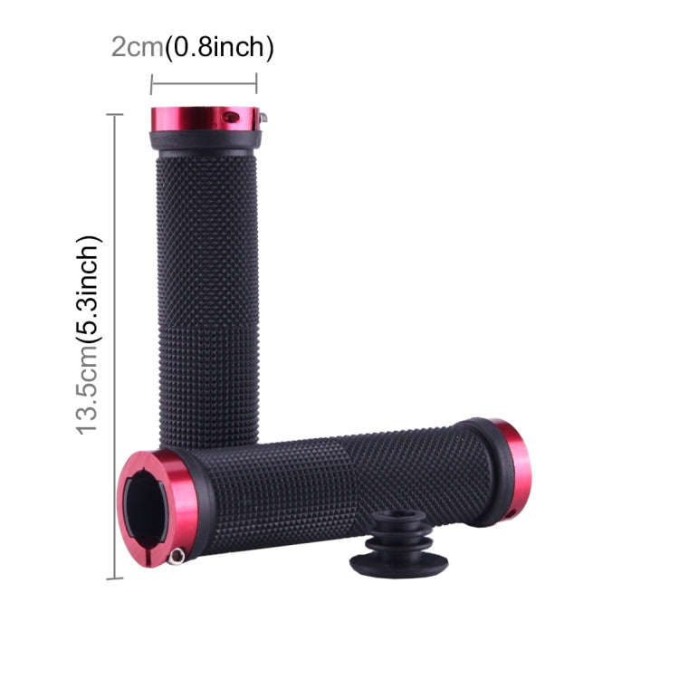 OQSPORT 2 PCS Bike Hand Grips Bilateral Lock Straight Barrel MTB Bicycle Anti-slip Handlebar Grip...