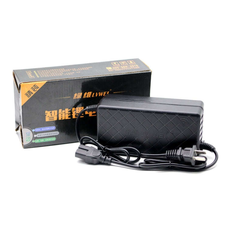 LVWEI LV72-3 AC 110-220V Aviation Connector Electromobile Smart Lithium Battery Charger, CN Plug