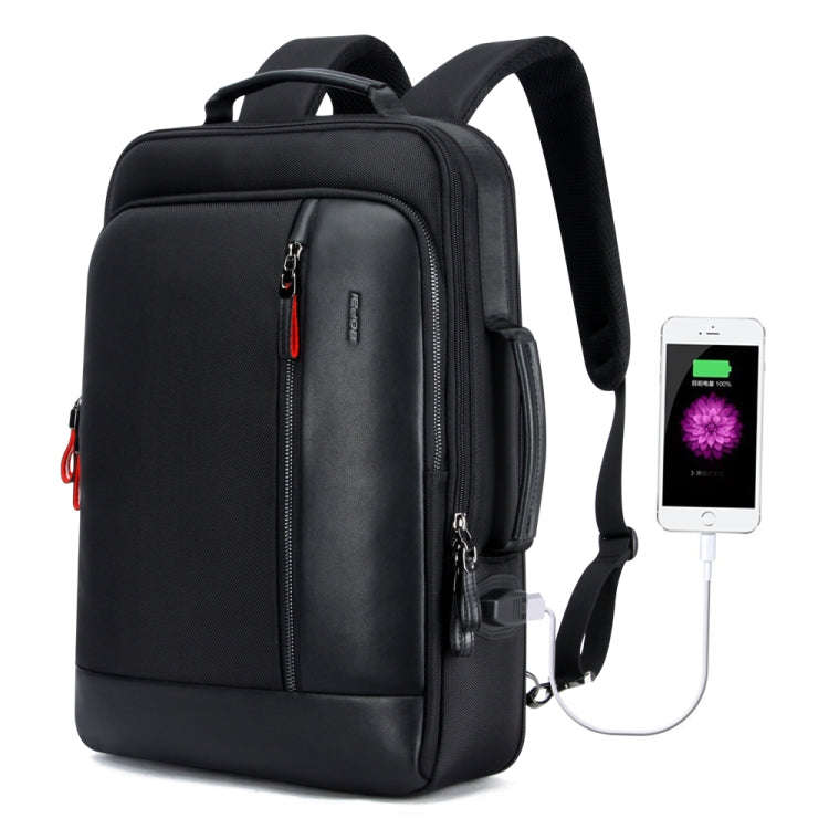Bopai 751-006641 Large Capacity Business Fashion Breathable Laptop Backpack with External USB Int...