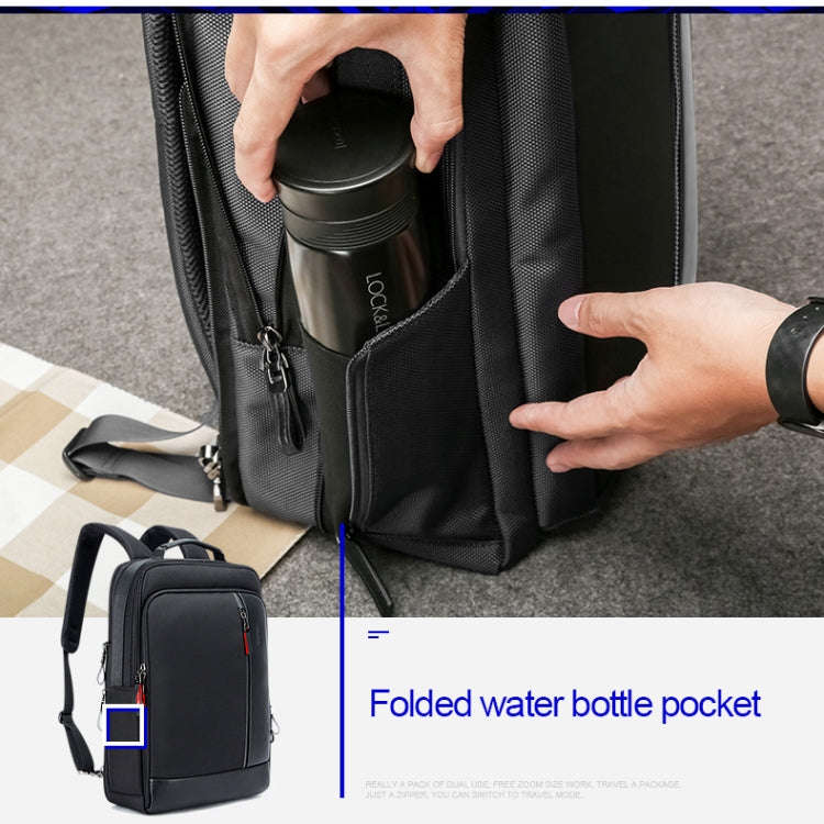 Bopai 751-006641 Large Capacity Business Fashion Breathable Laptop Backpack with External USB Int...