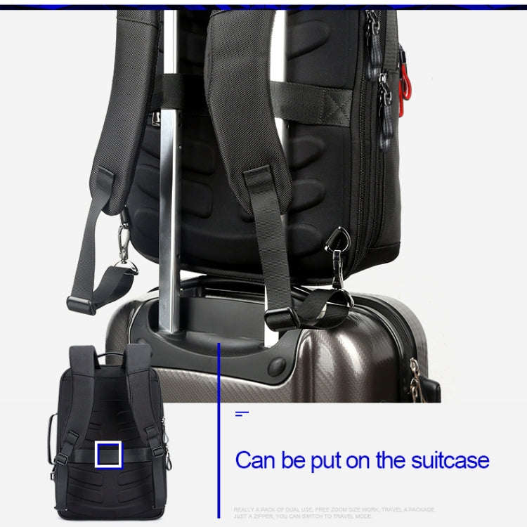 Bopai 751-006641 Large Capacity Business Fashion Breathable Laptop Backpack with External USB Int...