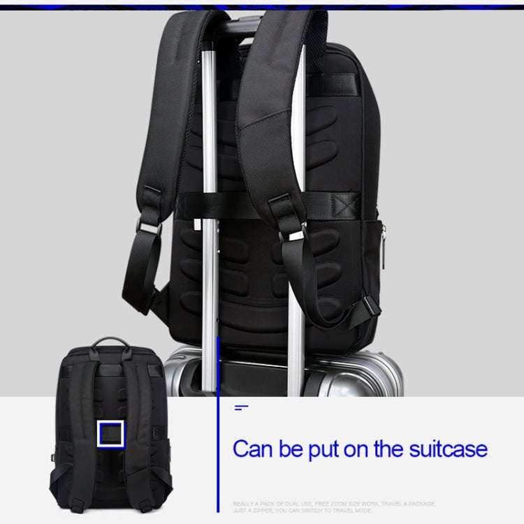 Bopai 751-006881 Business Anti-theft Waterproof Large Capacity Double Shoulder Bag,with USB Charg...