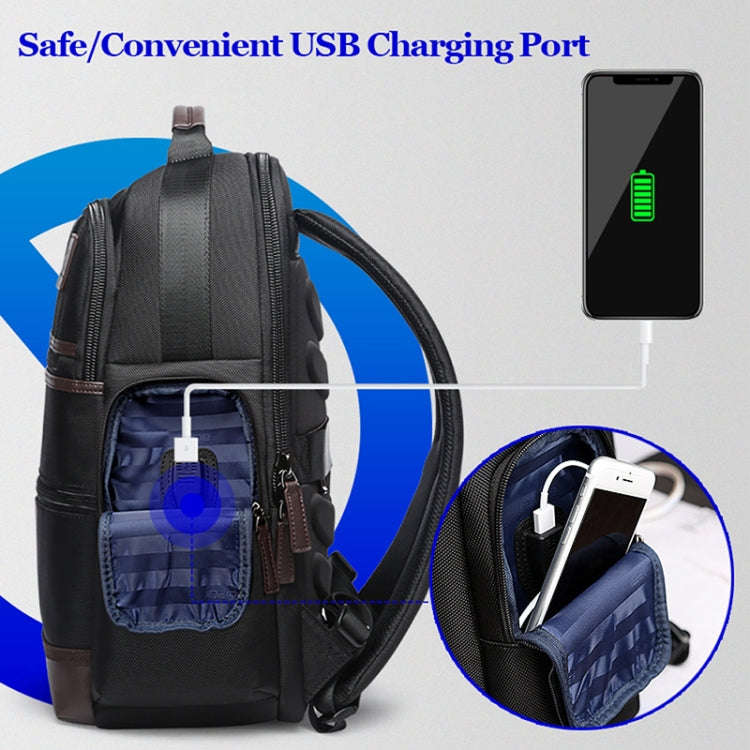 Bopai 751-007291 Business Anti-theft Waterproof Large Capacity Double Shoulder Bag,with USB Charg...
