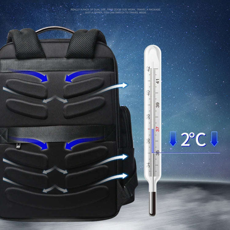Bopai 751-007291 Business Anti-theft Waterproof Large Capacity Double Shoulder Bag,with USB Charg...