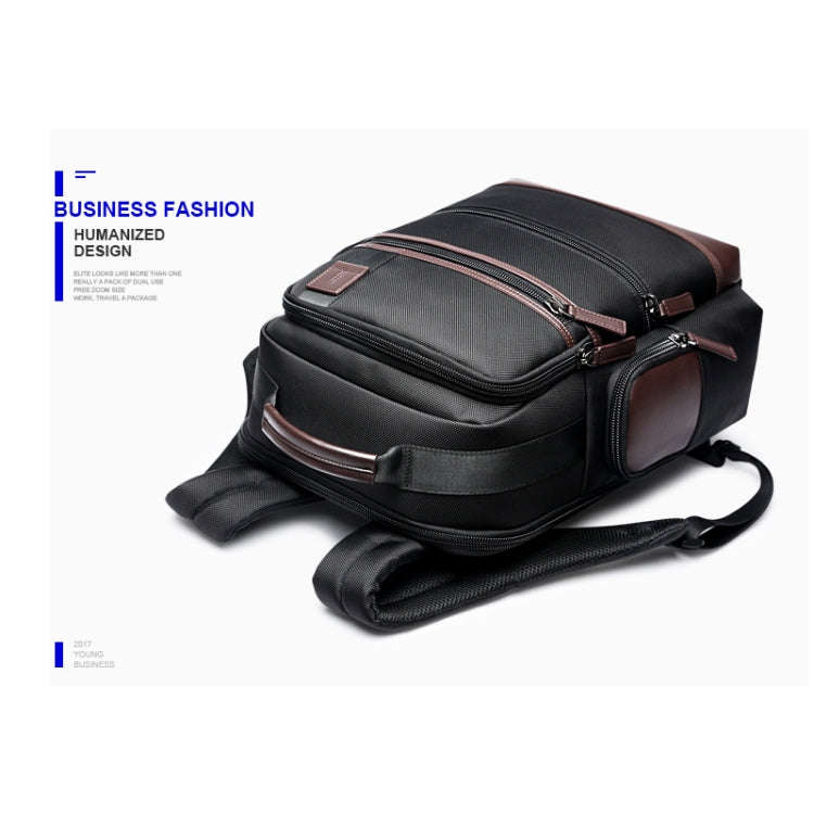 Bopai 751-007291 Business Anti-theft Waterproof Large Capacity Double Shoulder Bag,with USB Charg...