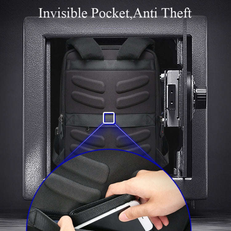 Bopai 851-009911 Business Anti-theft Waterproof Large Capacity Double Shoulder Bag,with USB Charg...