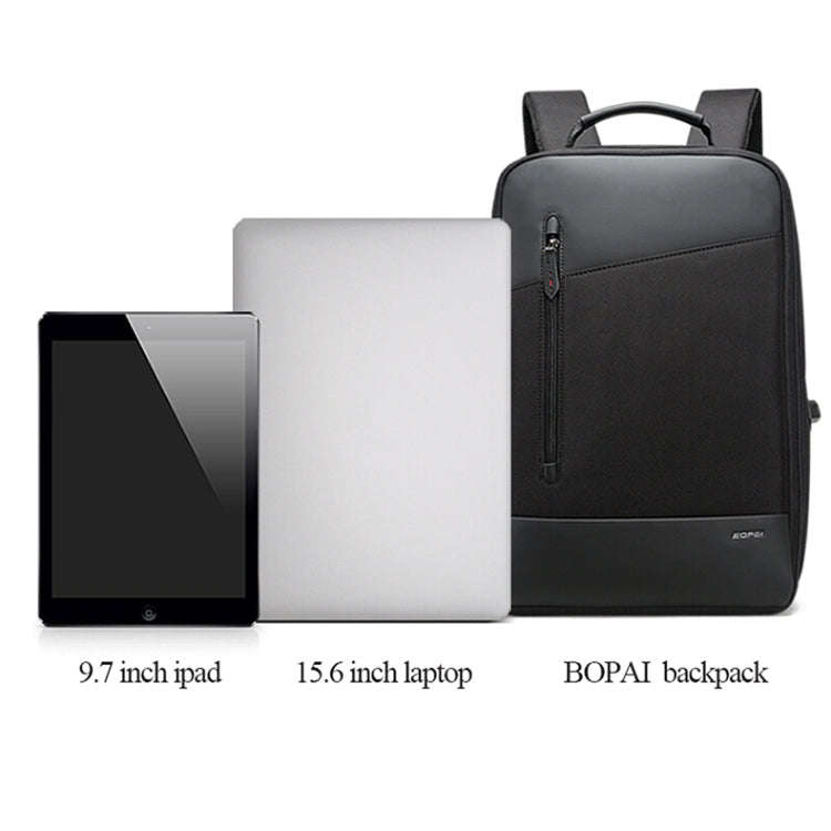 Bopai 851-009911 Business Anti-theft Waterproof Large Capacity Double Shoulder Bag,with USB Charg...