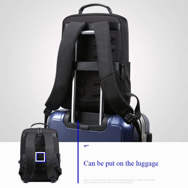 Bopai 851-009911 Business Anti-theft Waterproof Large Capacity Double Shoulder Bag,with USB Charg...