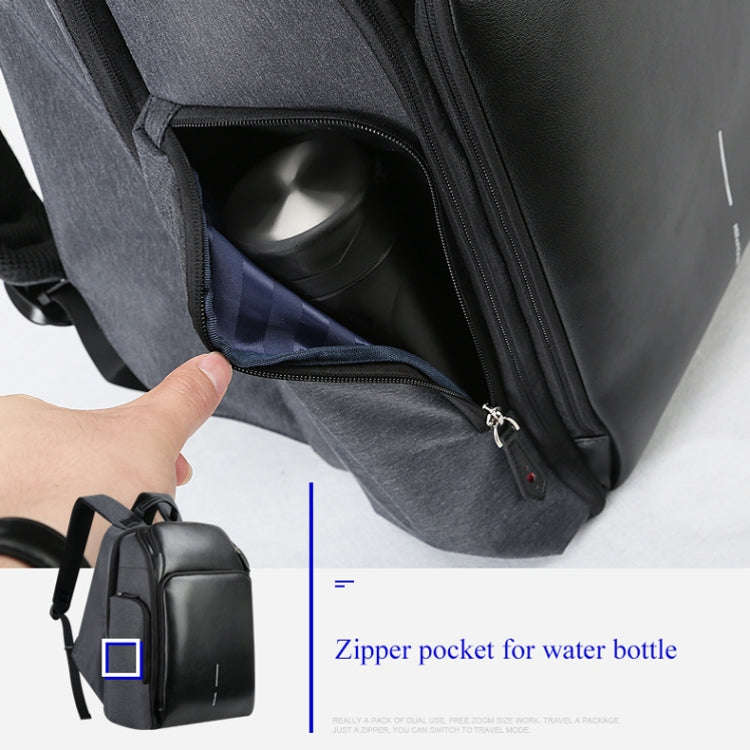 Bopai 851-010128 Business Anti-theft Waterproof Large Capacity Double Shoulder Bag,with USB Charg...