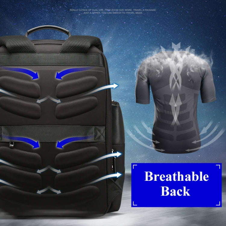Bopai 851-014211 Business Anti-theft Waterproof Three-layer Large Capacity Double Shoulder Bag,wi...