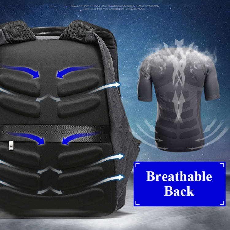 Bopai 851-014518 Business Waterproof Three-layer Large Capacity Double Shoulder Bag,with USB Char...