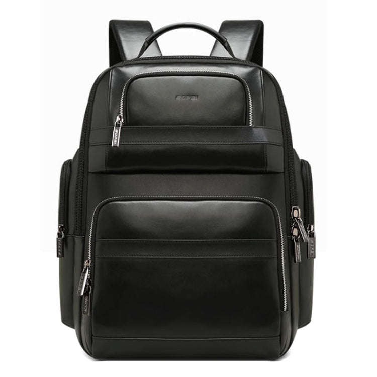Bopai 851-019811 Large Capacity Anti-theft Waterproof Leathar Backpack Laptop Tablet Bag for 15.6...
