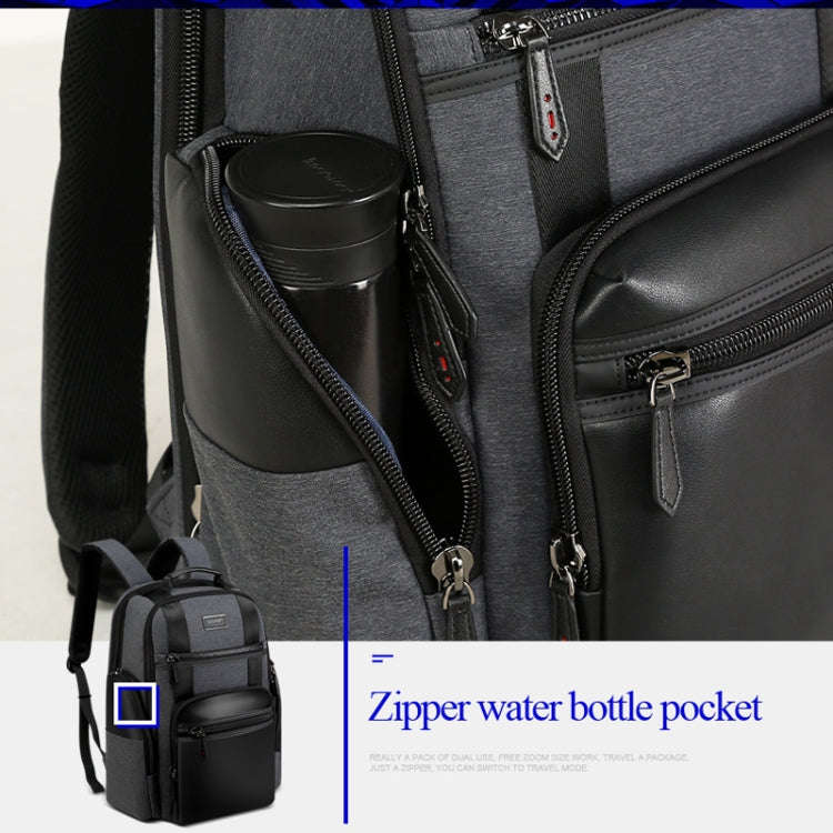 Bopai 851-014318 Fashion Outdoor Breathable Waterproof Anti-theft Three-layer Large Capacity Doub...