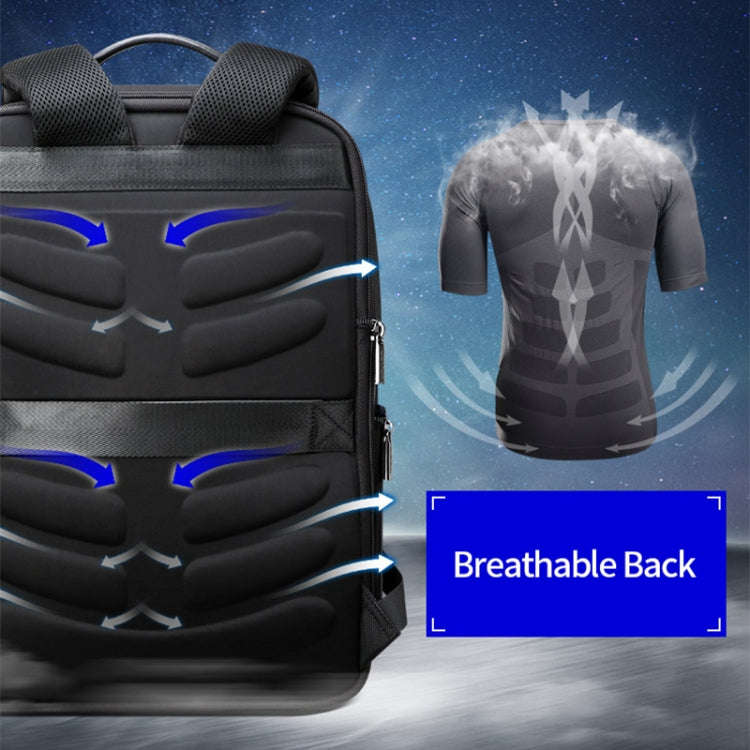 Bopai 61-02511 Business Travel Breathable Waterproof Anti-theft Man Backpack, Size: 30x15x44cm(Bl...