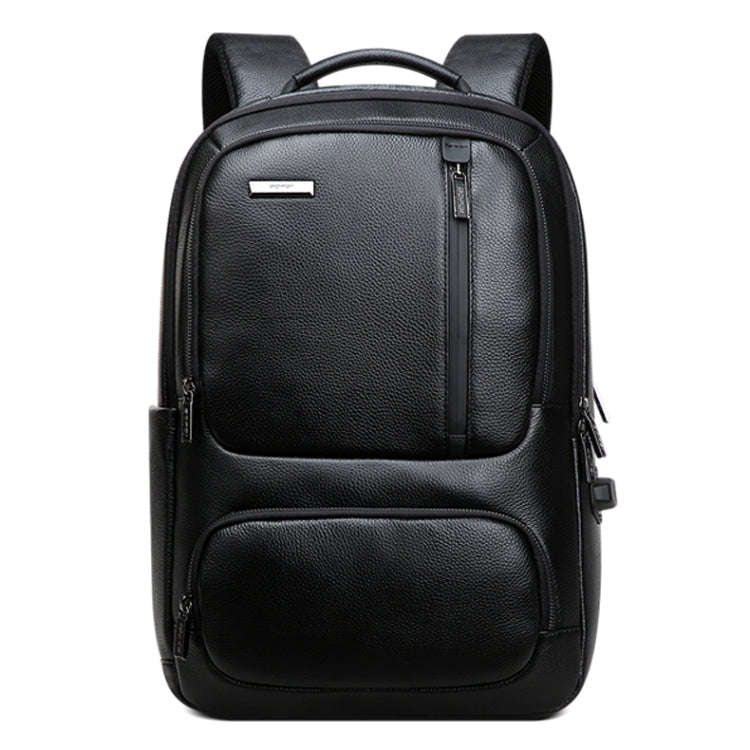 Bopai 851-023911 Top-grain Leather Business Breathable Anti-theft Man Backpack, Size: 28x18x42cm(...