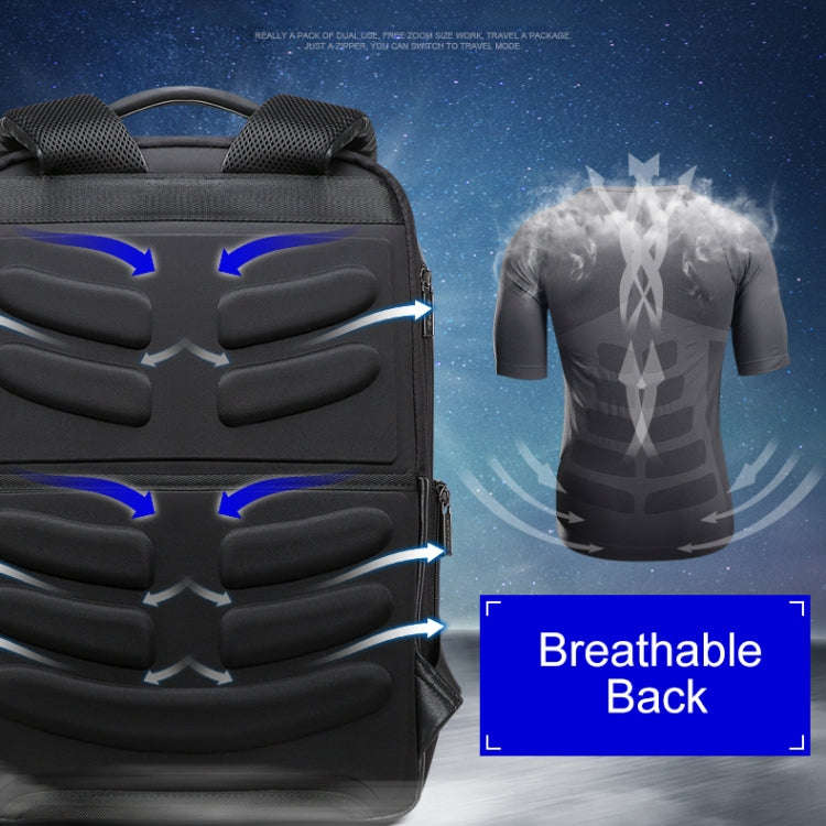 Bopai 851-023911 Top-grain Leather Business Breathable Anti-theft Man Backpack, Size: 28x18x42cm(...