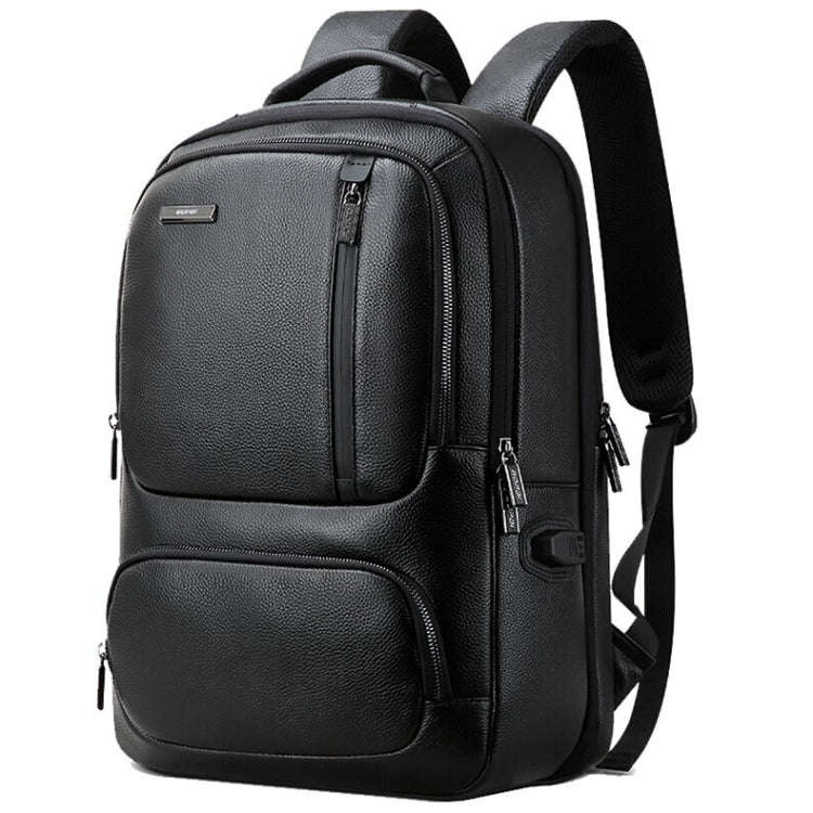 Bopai 851-023911 Top-grain Leather Business Breathable Anti-theft Man Backpack, Size: 28x18x42cm(...