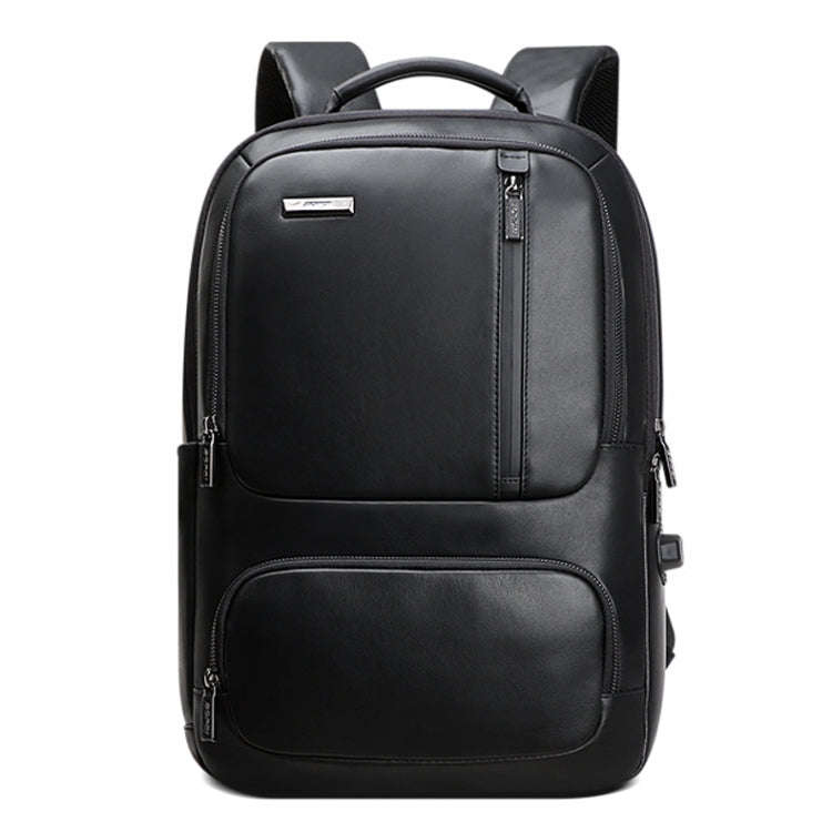 Bopai 851-024011 Top-grain Leather Business Breathable Anti-theft Man Backpack, Size: 28x18x42cm(...