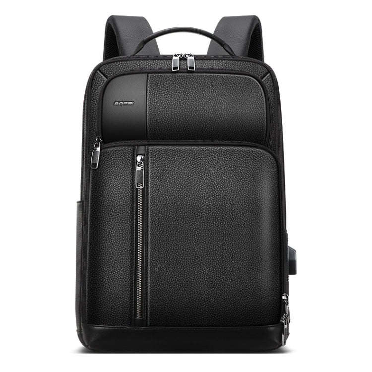 Bopai 851-036611 Large Capacity Top-grain leather Business Breathable Man Backpack, Size: 30x12x4...