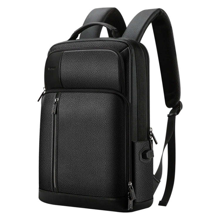 Bopai 851-036611 Large Capacity Top-grain leather Business Breathable Man Backpack, Size: 30x12x4...