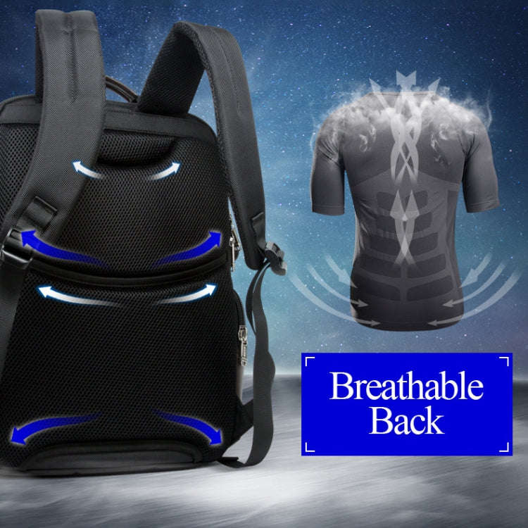 Bopai 11-85301 15.6 inch Large Capacity Multi-layer Zipper Bag Design Breathable Laptop Backpack,...