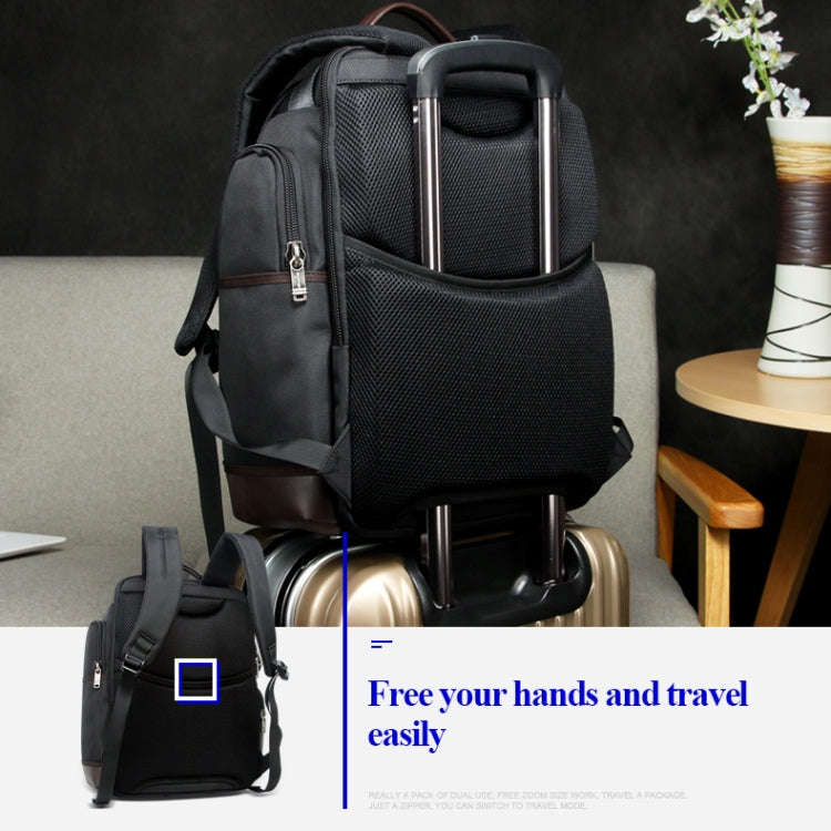 Bopai 11-85301 15.6 inch Large Capacity Multi-layer Zipper Bag Design Breathable Laptop Backpack,...