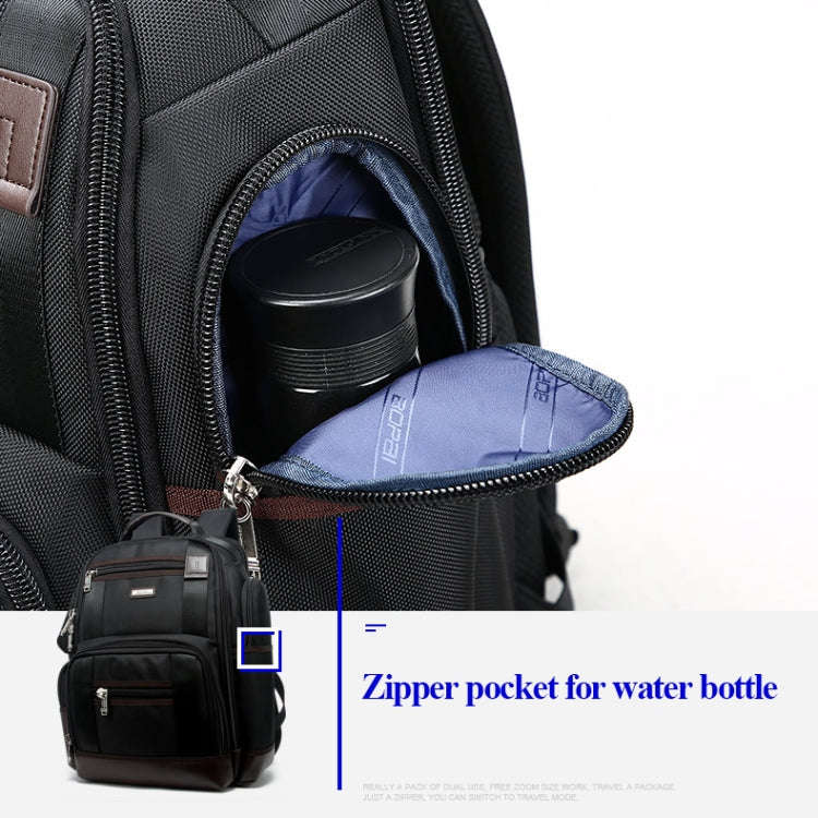 Bopai 11-85301 15.6 inch Large Capacity Multi-layer Zipper Bag Design Breathable Laptop Backpack,...