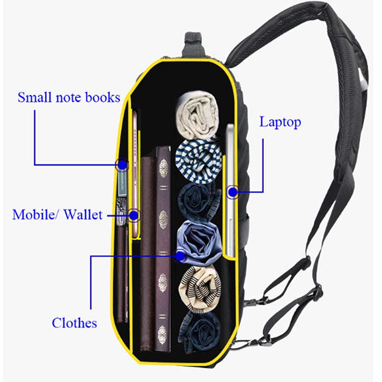 Bopai 751-006551 Large Capacity Business Casual Breathable Laptop Backpack with External USB Inte...