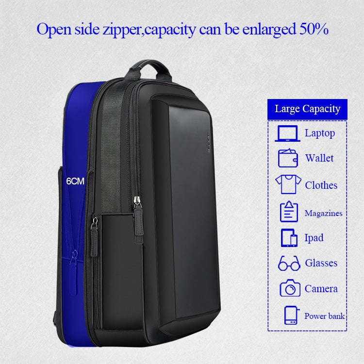 Bopai 751-006551 Large Capacity Business Casual Breathable Laptop Backpack with External USB Inte...