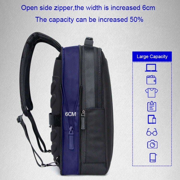 Bopai 751-006561 Large Capacity Business Casual Breathable Laptop Backpack with External USB Inte...
