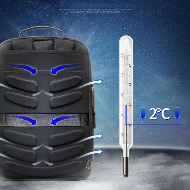 Bopai 751-006561 Large Capacity Business Casual Breathable Laptop Backpack with External USB Inte...