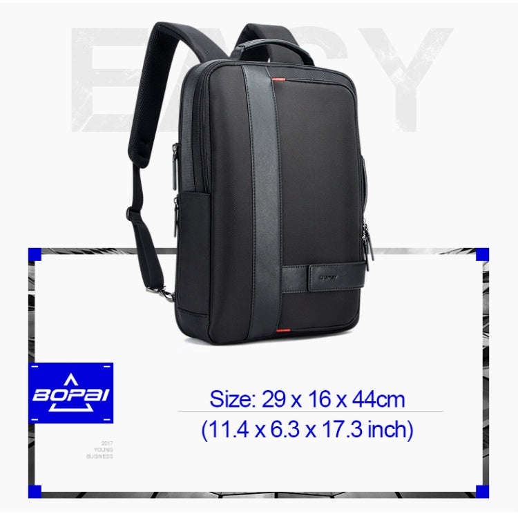 Bopai 751-006561 Large Capacity Business Casual Breathable Laptop Backpack with External USB Inte...