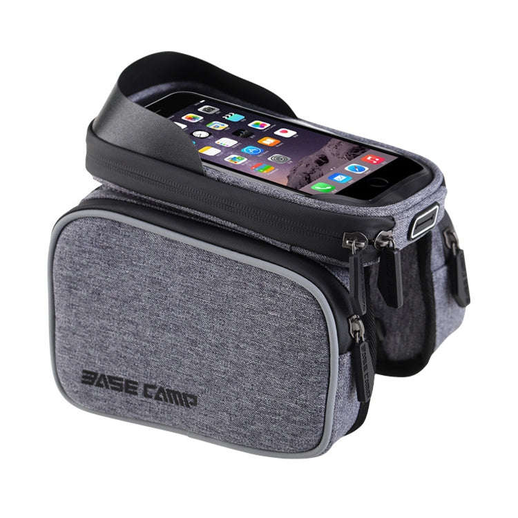 BaseCamp BC-311 Bicycle Phone Bags Mountain Road Bike Front Head Top Frame Handlebar Bag with Tra...