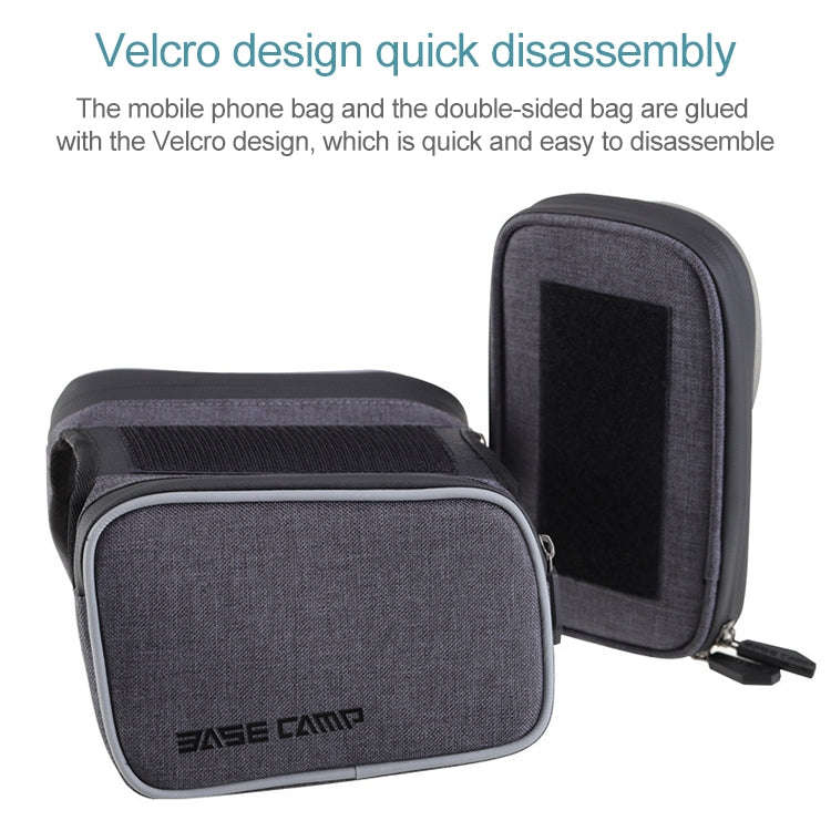 BaseCamp BC-311 Bicycle Phone Bags Mountain Road Bike Front Head Top Frame Handlebar Bag with Tra...