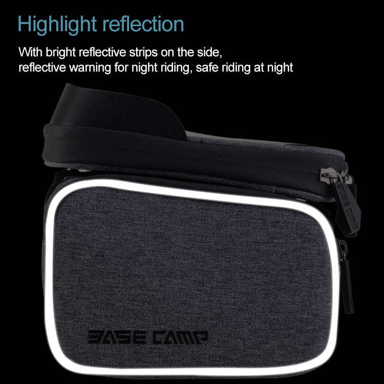 BaseCamp BC-311 Bicycle Phone Bags Mountain Road Bike Front Head Top Frame Handlebar Bag with Tra...