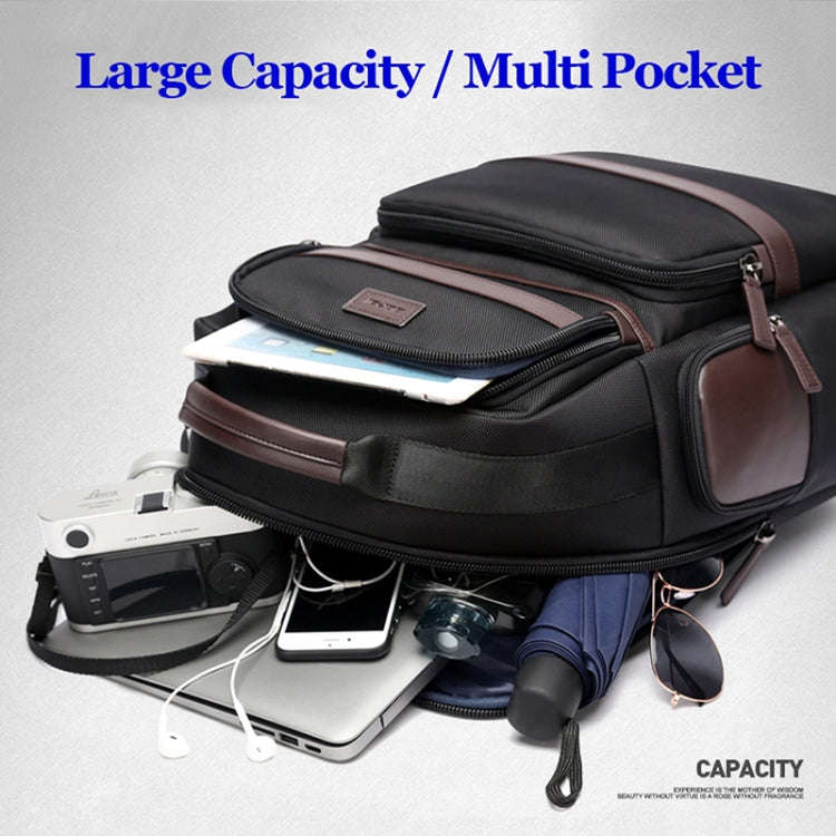 Bopai 751-007301 Business Anti-theft Waterproof Large Capacity Double Shoulder Bag,with USB Charg...