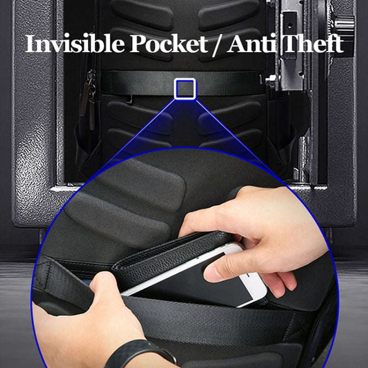 Bopai 751-007301 Business Anti-theft Waterproof Large Capacity Double Shoulder Bag,with USB Charg...