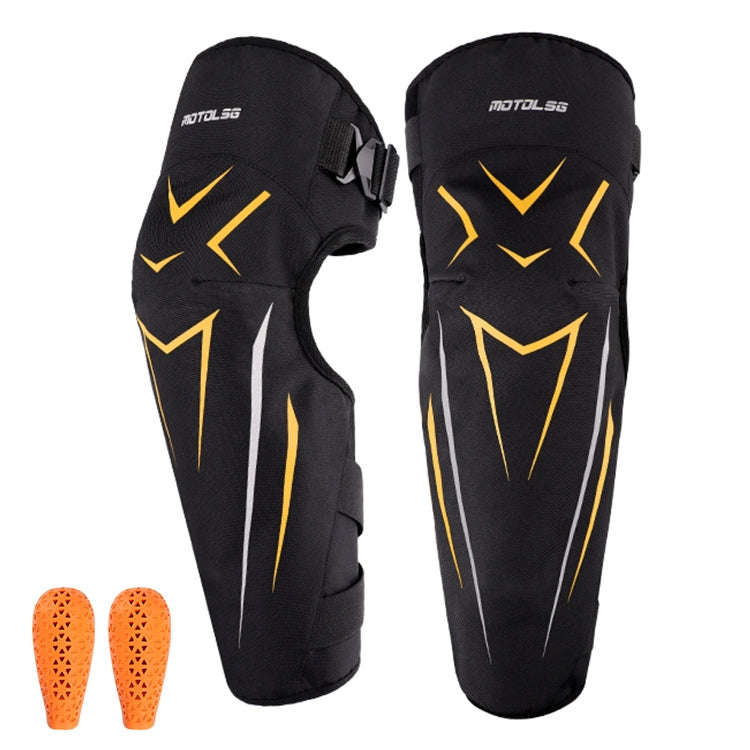 MOTOLSG 2 in 1 Knee Pads Motorcycle Bicycle Riding Warm Fleece Soft Protective Gear with CE Prote...