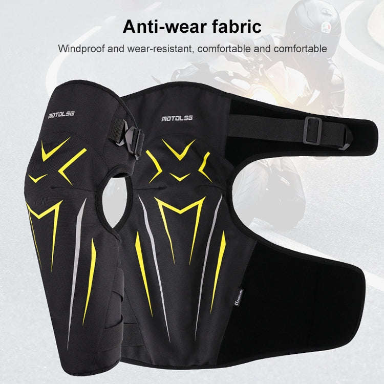 MOTOLSG 2 in 1 Knee Pads Motorcycle Bicycle Riding Warm Fleece Soft Protective Gear (Black Red)