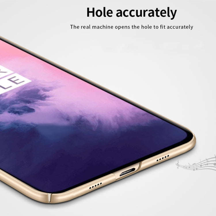 MOFI Frosted PC Ultra-thin Hard Case for OnePlus 7 (Gold)